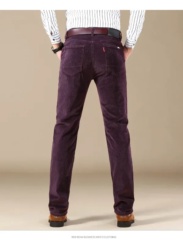 vêtement homme pantalon droit velours côtelé