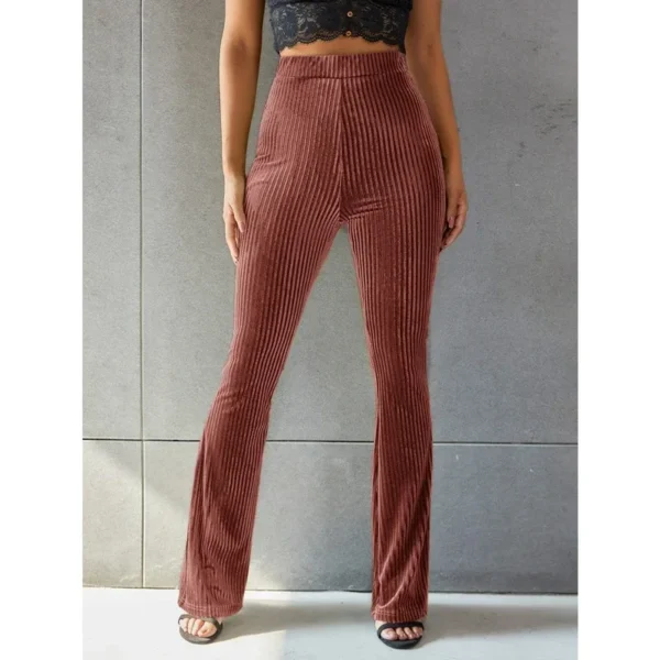 pantalon rose style bootcut pour femme