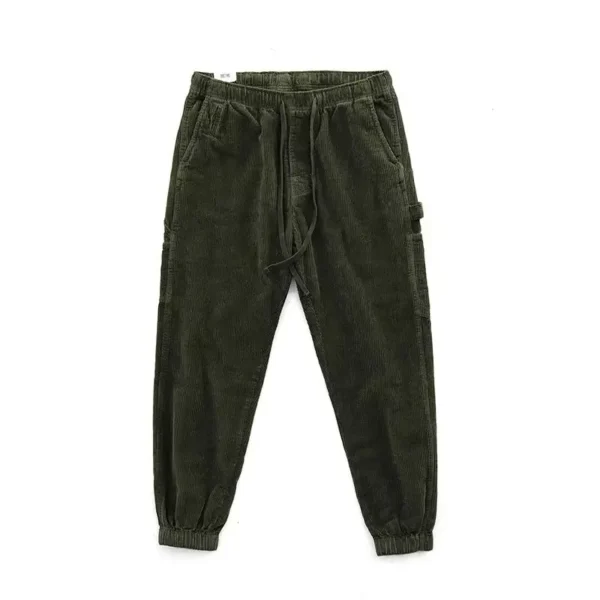 pantalon homme en velours côtelé avec poches cargo