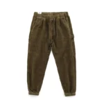 pantalon velours côtelé kaki pour homme