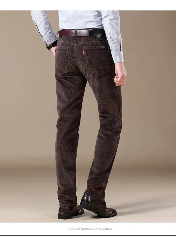 pantalon homme en velours café