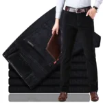 vêtement homme en velours côtelé noir