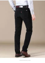 pantalon homme velours côtelé noir