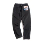 pantalon noir ample en velours côtelé