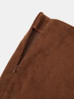 mini jupe marron style asymétrique