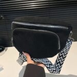 accessoire mode banane multipoche noir