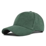 Casquette Vintage en Velours Vert