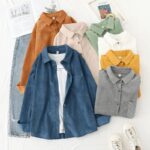 haut en velours gris pour femme