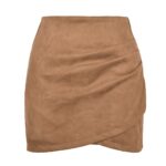 jupe courte en velours doux