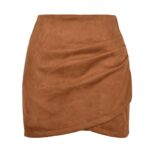 mini-jupe en velours souple