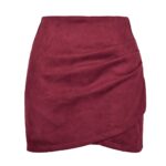 mini-jupe en velours tendance