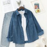 mode femme tunique en velours bleu