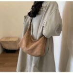 Petit Sac à Main Daim Marron