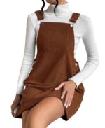 robe en velours marron