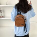 sac à dos en velours côtelé