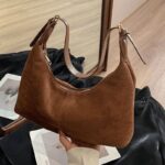 sac en daim couleur café