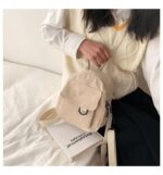 sac en velours côtelé couleur beige