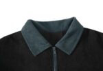 veste casual homme en velours noir