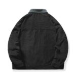 veste côtelée noire pour homme