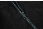 veste homme en textile côtelé noir