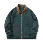 Veste Homme Velours Côtelé Vert Foncé