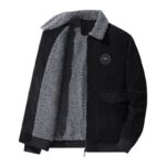 veste noire camionneur en velours
