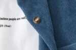 vêtements tendance femme velours bleu