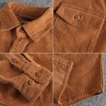 vintage surchemise orange pour homme