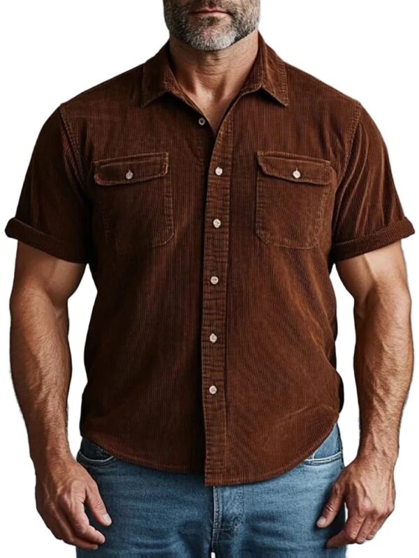 chemise homme velours côtelé